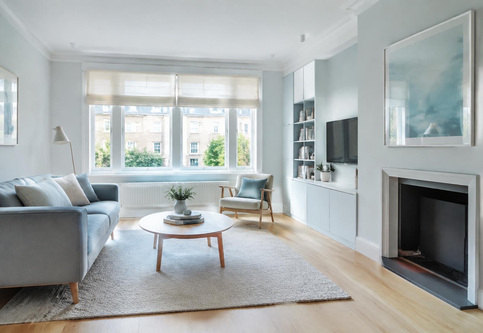 Bright, freshly cleaned living room